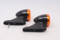 Black and orange LED turn signal set, universal Harley-Davidson universell