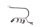 Chrome crash bars, right-hand side, impact protection bars Honda GL 1100 Goldwing SC02 80-83