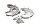 Complete aandrijfset voor oliepomp, waaier en schroef. BMW R 1100 GS 259 0409 93-99