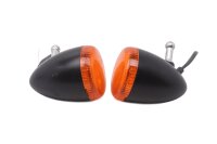 Blinkerpaar schwarz orange universal rund klassisch Harley-Davidson universell