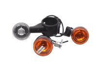 Indicator set, housing black, orange lens, mounting...
