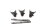 Set di forcelle del cambio, albero del cambio, guida del cambio Ducati Monster 600 ZDM600M 94-98
