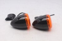 Blinkerpaar schwarz orange Gehäuse Lenker universal Harley-Davidson universell