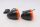 Blinkerpaar schwarz orange Gehäuse Lenker universal Harley-Davidson universell