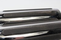 Lenkergriffe Chrom Gummi Riffel universal links Harley-Davidson universell