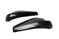 Hand protection set, handle protection, black Kawasaki...