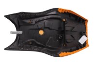 Oranje en zwart gestoffeerde stoelbekleding, tweekleurig Buell XB12XT 1200 Ulysses 10-10