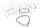 Engine cover gasket set, gasket set, engine Triumph universell
