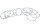 Engine cover gasket set, gasket set, engine Triumph universell
