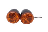 Sort og orange LED-blinklyspar, venstre og højre...