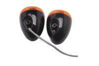 Sort og orange LED-blinklyspar, venstre og højre...