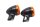 svart orange rund blinkers par vänster höger Harley-Davidson universell