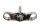 Lower fork bridge, steering head mount, axle bearing seat Yamaha FJR 1300 RP11 04-05