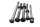 Set di viti, distanziali per il collegamento delle viti del telaio BMW F 800 ST K71 0234 06-12