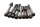 Set di viti, distanziali per il collegamento delle viti del telaio BMW F 800 ST K71 0234 06-12