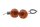 LED turn signal set left right round black orange Harley-Davidson universell