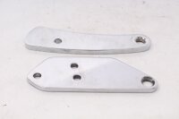 Footrest bracket carrier plate chrome set Harley-Davidson universell