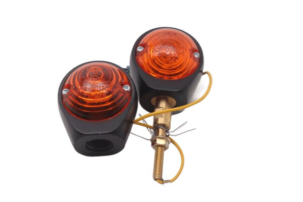 Black orange indicator pair, universal left and right Harley-Davidson universell