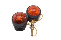 Black orange indicator pair, universal left and right...