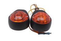 Black orange indicator pair, universal left and right...
