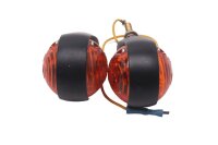 Black orange indicator pair, universal left and right Harley-Davidson universell