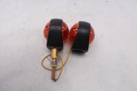 Black orange indicator pair, universal left and right Harley-Davidson universell
