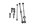 Ramskruvsats bak BMW R 1100 S 259 0422 R2S 98-05