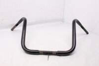 Zwart stuur, 25,4 mm x 31,8 mm bocht, universeel afstelaccessoire Lenker universell