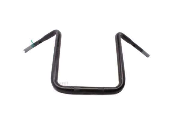Zwart stuur, 25 mm x 32 mm, 880 mm breed, universeel, naar achteren gebogen Lenker universell