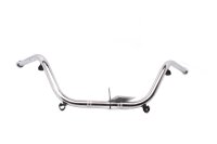 Verchroomd stuur, 25,4 mm diameter, universeel, klassiek, motorfiets, 830 mm breed Lenker universell