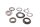 Complete steering head bearing set, upper triple clamp Yamaha FJR 1300 RP11 04-05