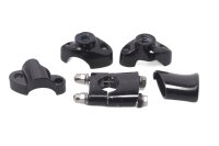 Lenkerklemmen Gabelbrücke Riser-Klemmung Schwarz Satz Harley-Davidson universell