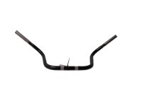 Manubrio 25,4 mm nero universale per moto, curvo, 830 mm...