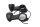 Clignotants (paire), fixation guidon, noirs, ronds, gauche, droit Harley-Davidson universell