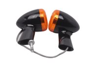 Indicator set black orange housing pair left right...