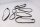 Rubber beading set, sealing profile, gasket, cladding Harley-Davidson universell