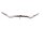 Guidon universel 25 mm 32 mm acier courbé moleté chromé 790 mm Lenker universell