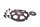 Kopplingslamell, tryckplatta, svänghjul BMW R 1200 RT R12T K26 0368 05-09