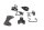 Triple clamp mounting kit, clamps, upper holder Yamaha FJR 1300 RP11 04-05