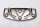 Footrest bracket chrome mounting plate bracket Harley-Davidson universell