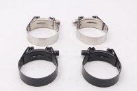 Auspuffschellen Remus Krümmer Edelstahl Set schwarz Harley-Davidson universell