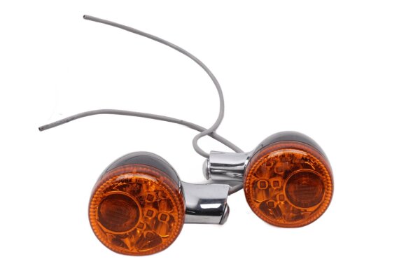 LED indicator pair, orange, front, rear, left, right Harley-Davidson universell