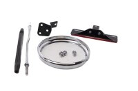 Reflector holder, chrome ring, mounting screws Harley-Davidson universell