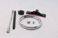 Reflector holder, chrome ring, mounting screws Harley-Davidson universell