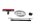 Reflector holder, chrome ring, mounting screws Harley-Davidson universell