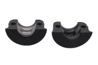 Front brake pump clamp set, black, two-hole Harley-Davidson universell