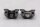 Front brake pump clamp set, black, two-hole Harley-Davidson universell