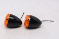 Ensemble de clignotants ronds à LED, orange et noir, gauche et droite Harley-Davidson universell
