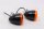 Blinker orange Gehäuse schwarz links rechts universal Harley-Davidson universell
