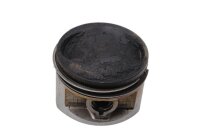 Piston with piston ring, cylinder bore suitable for...